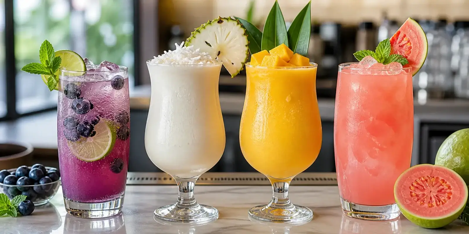 Pulpa para bebidas premium sin alcohol con bebidas frias Pulpamia