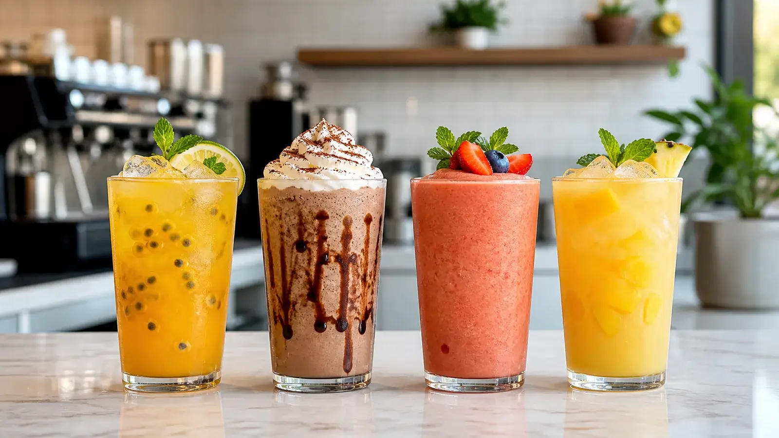 Pulpa para bebidas de tarde en cafeterias con bebidas frias Pulpamia