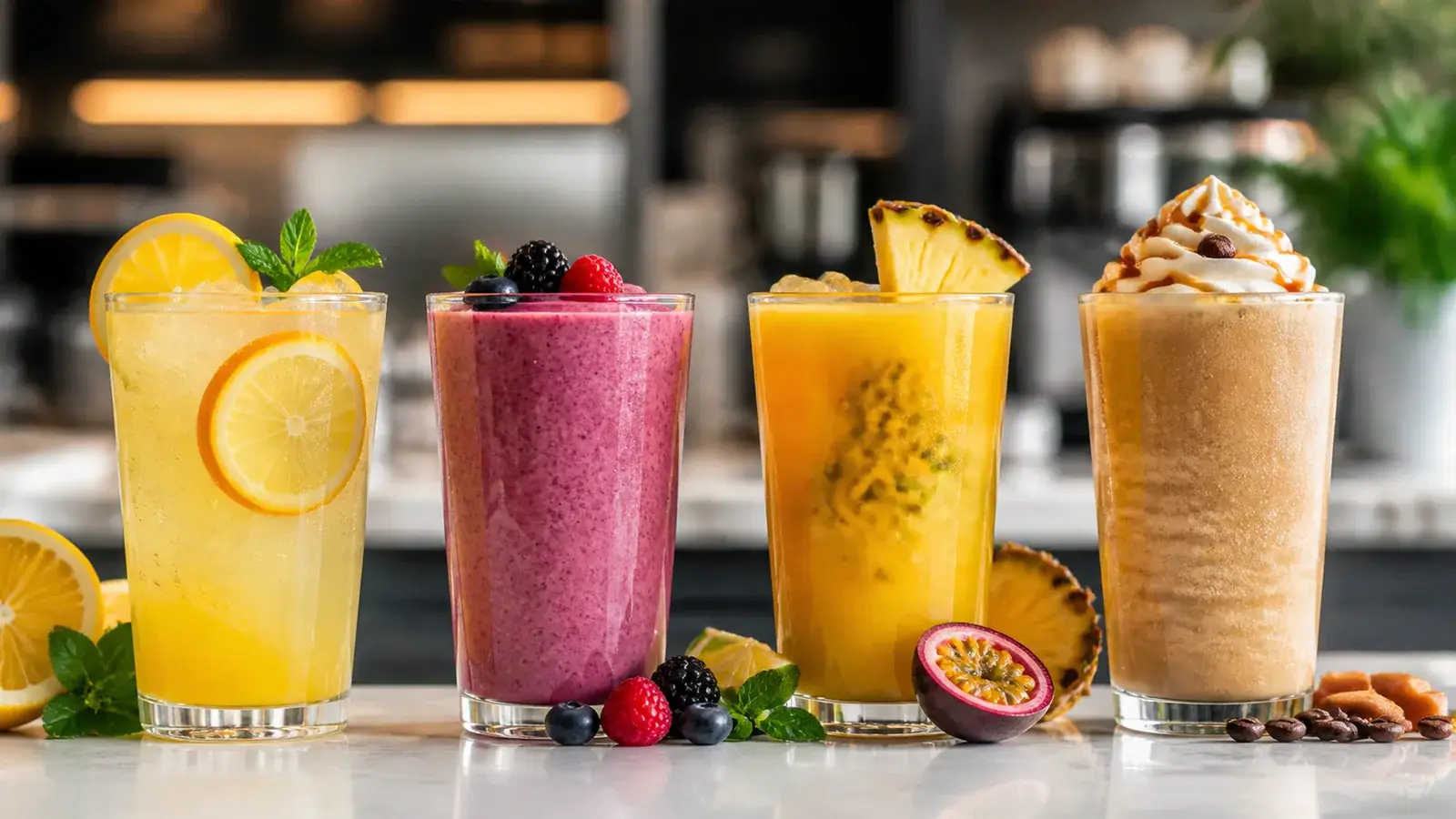 Pulpa para bebidas de temporada en restaurantes con bebidas frias Pulpamia