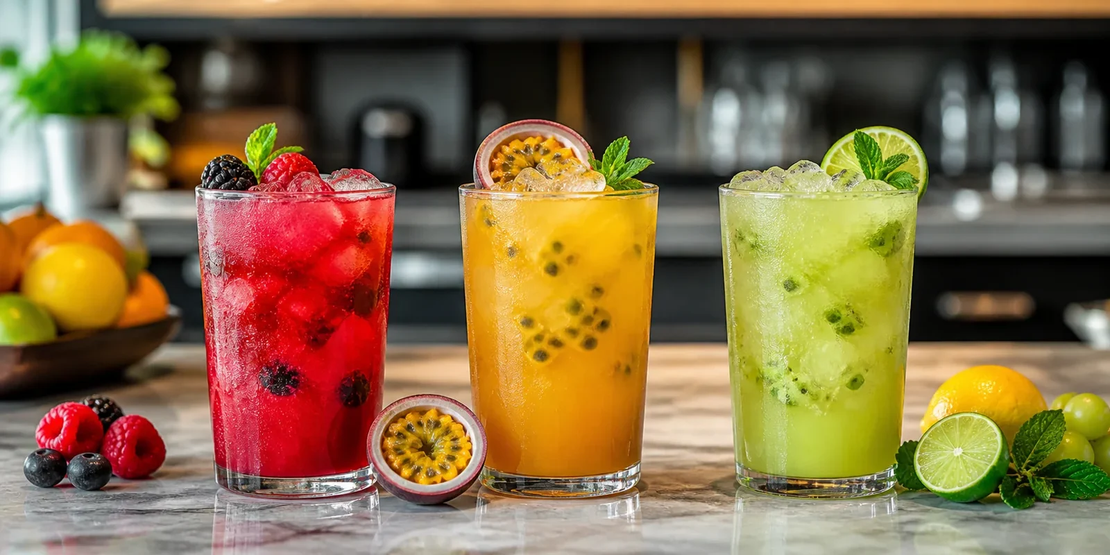 Pulpa para mocktails sin alcohol en bares con bebidas frutales Pulpamia