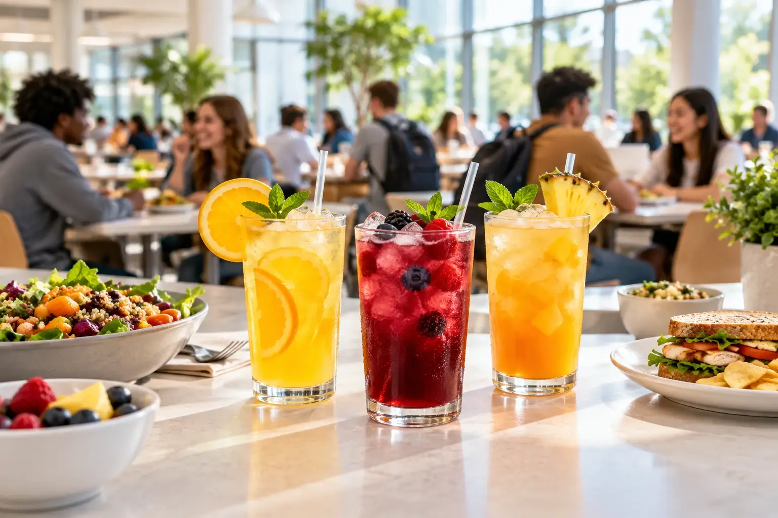 Pulpa para bebidas en cafeterias universitarias con Pulpamia