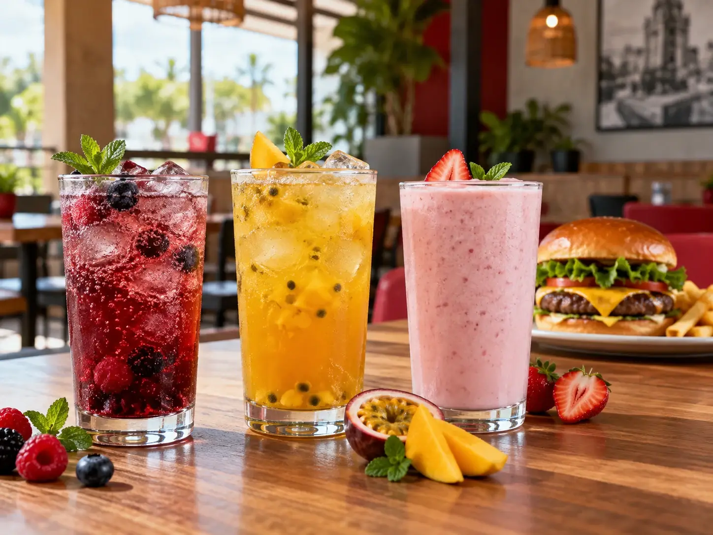 Pulpa para bebidas en restaurantes de hamburguesas con Pulpamia