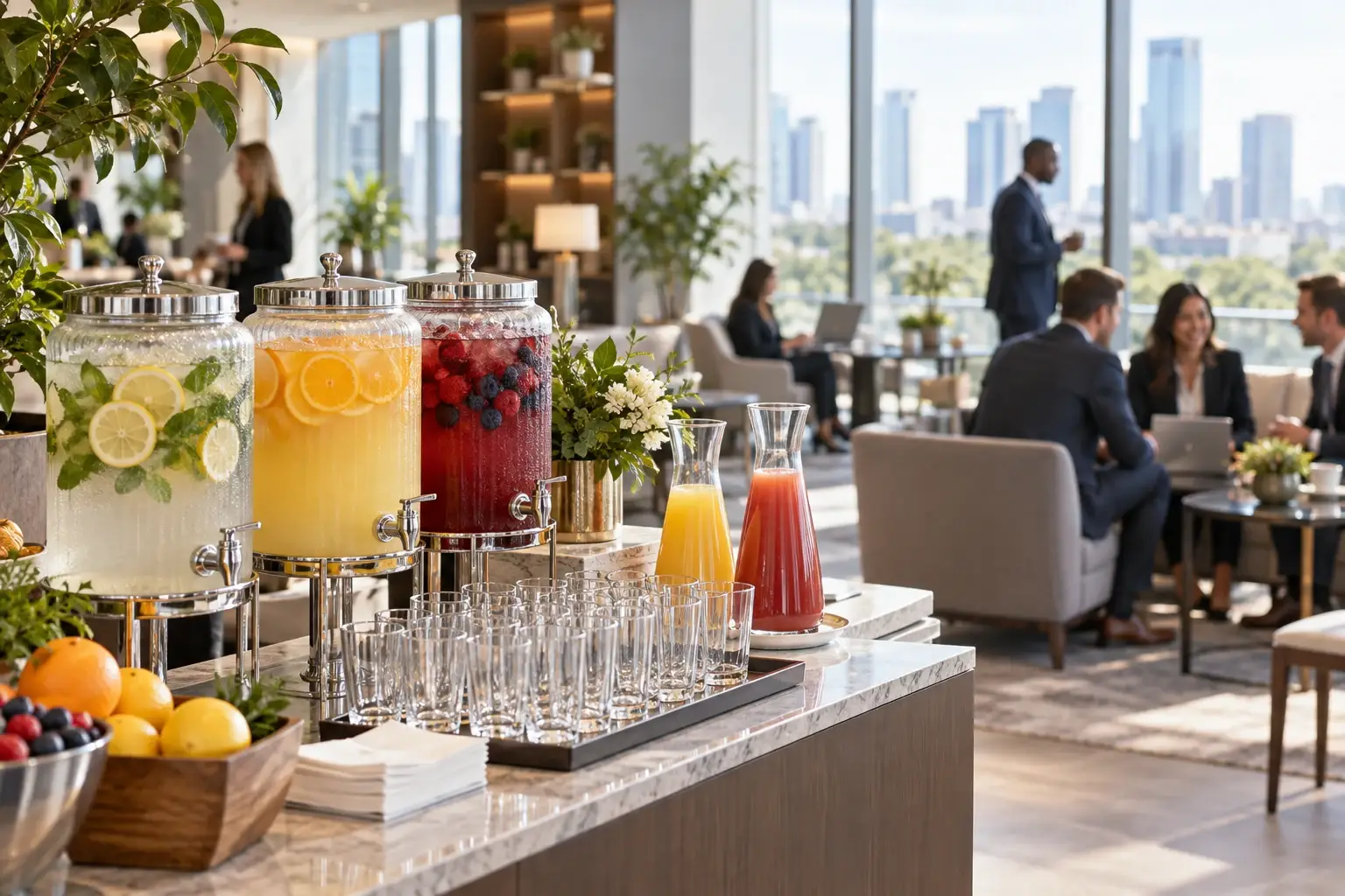 Pulpa para bebidas en centros de negocios con Pulpamia