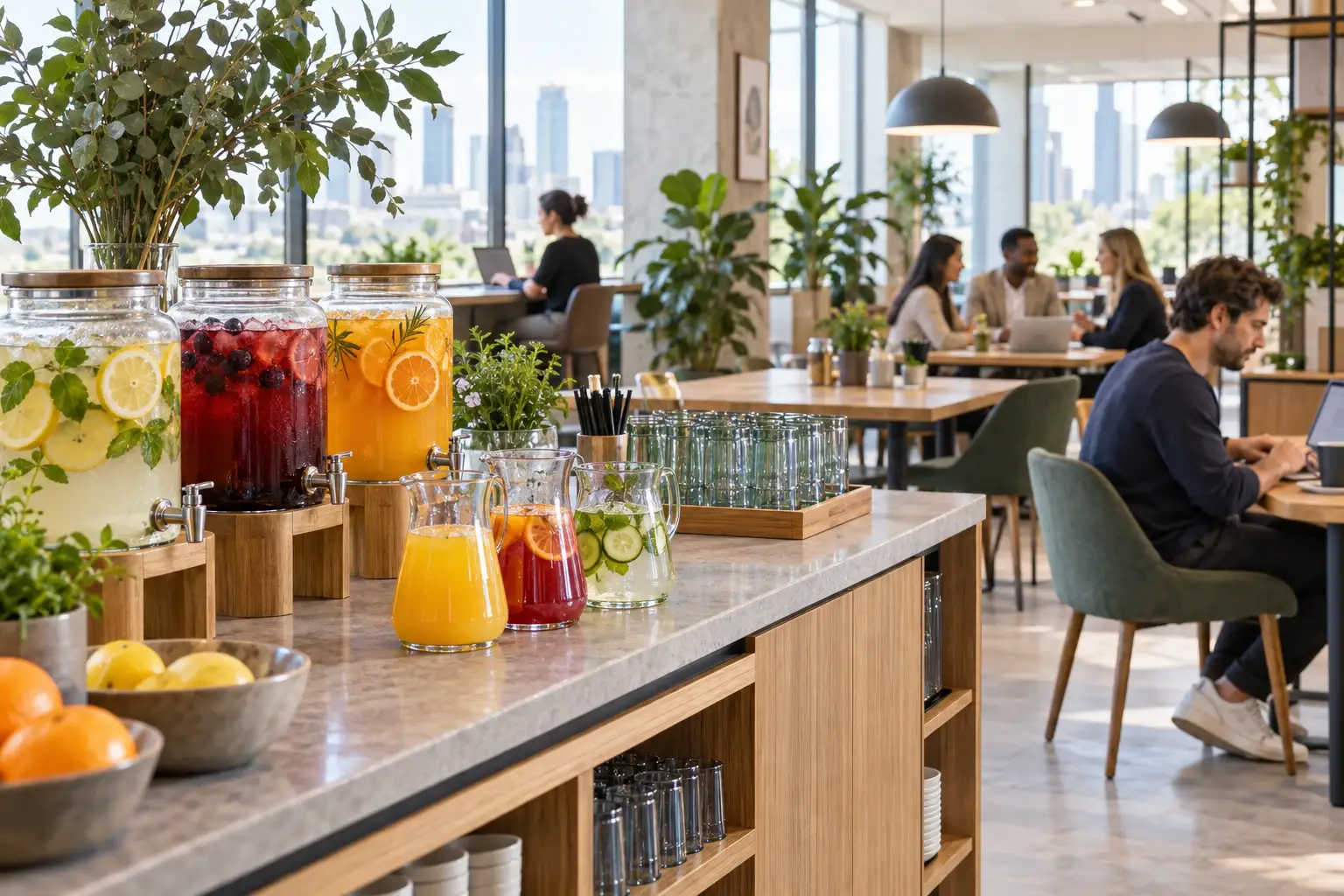 Pulpa para bebidas en coworkings con Pulpamia