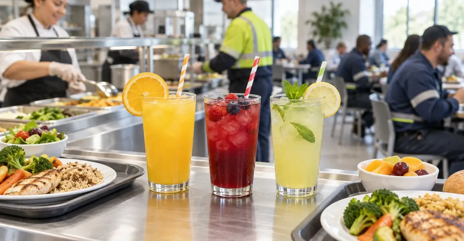 Pulpa para bebidas en comedores industriales con Pulpamia